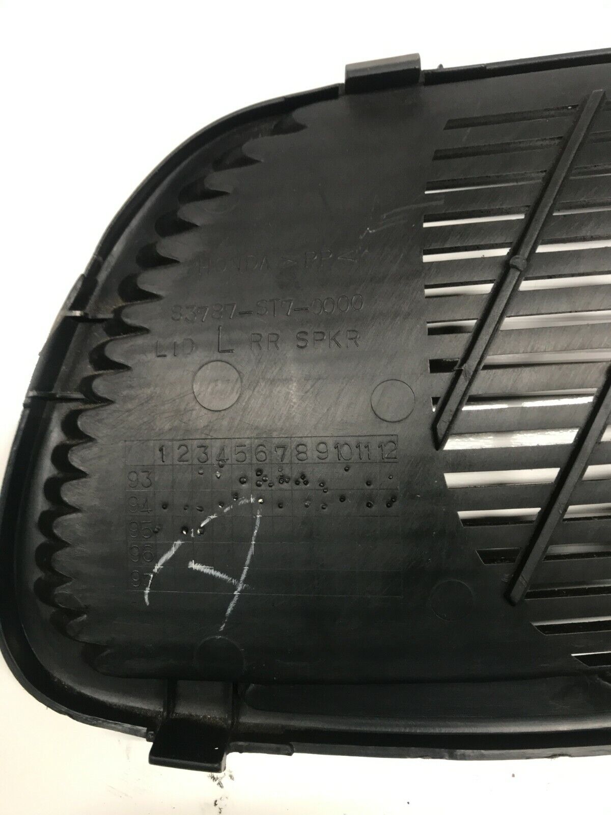 SPEAKER COVER TRIM GRILL BACK REAR CAR OEM for 94-01 ACURA INTEGRA LH LEFT
