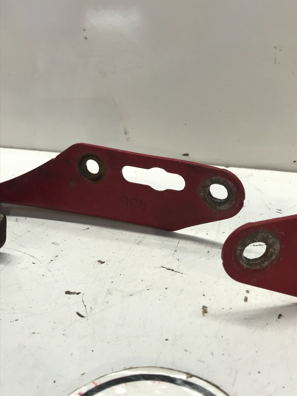 94-01 ACURA INTEGRA LS RS DOOR HOOD HINGE SET HINGES LEFT RIGHT RED - OEM