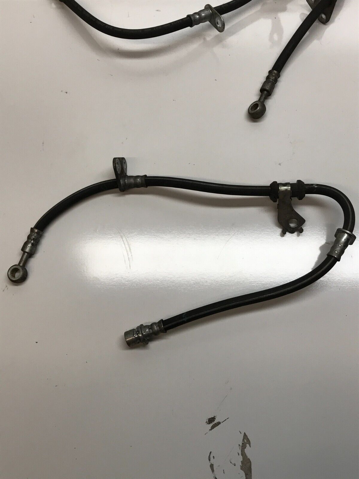 94-01 Acura Integra Front Brake Line Set LH RH Rubber lines Brackets