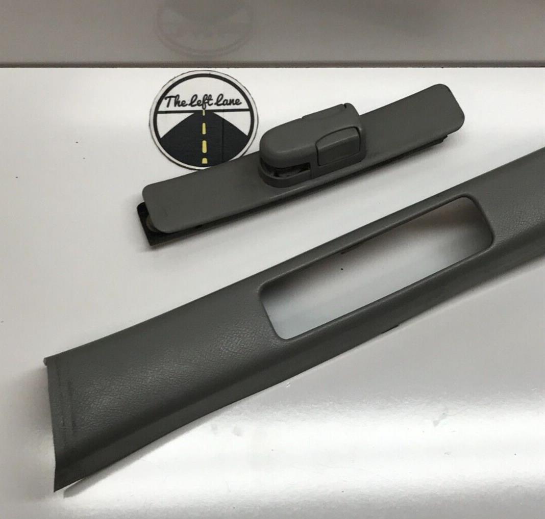 94 - 01 Acura Integra Sedan LH Left Driver B Pillar Upper Seat Belt Trim Grey