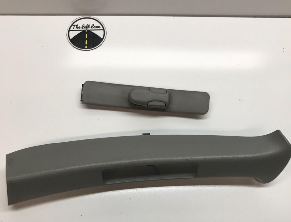 94 - 01 Acura Integra Sedan LH Left Driver B Pillar Upper Seat Belt Trim Grey