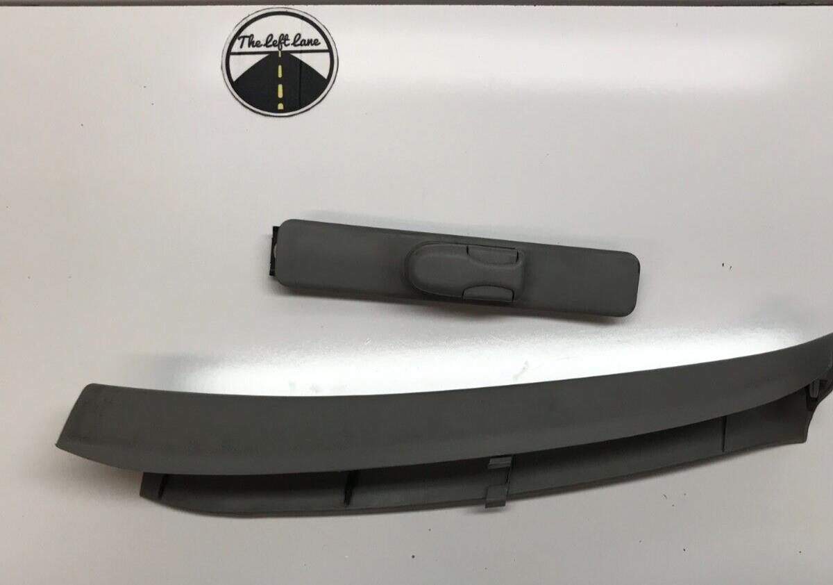 94 - 01 Acura Integra Sedan LH Left Driver B Pillar Upper Seat Belt Trim Grey