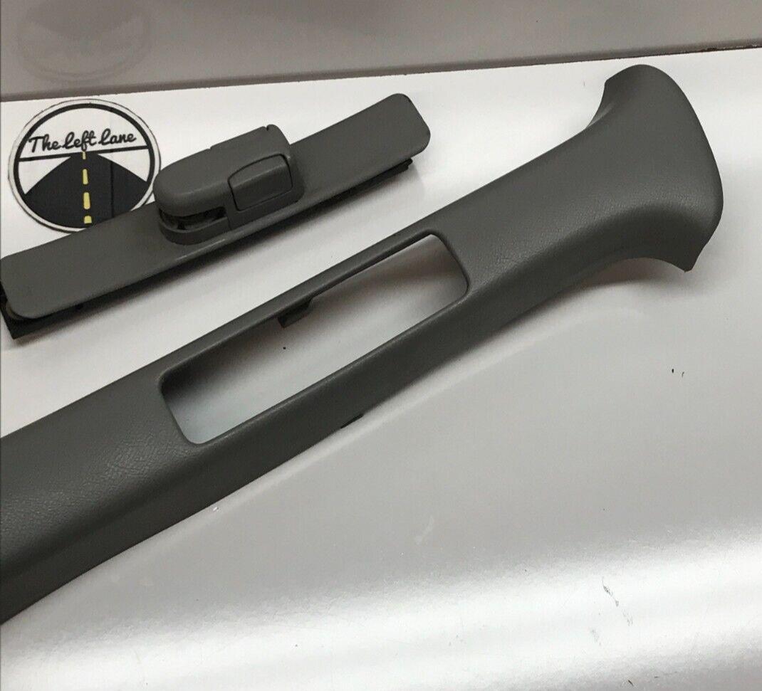 94 - 01 Acura Integra Sedan LH Left Driver B Pillar Upper Seat Belt Trim Grey