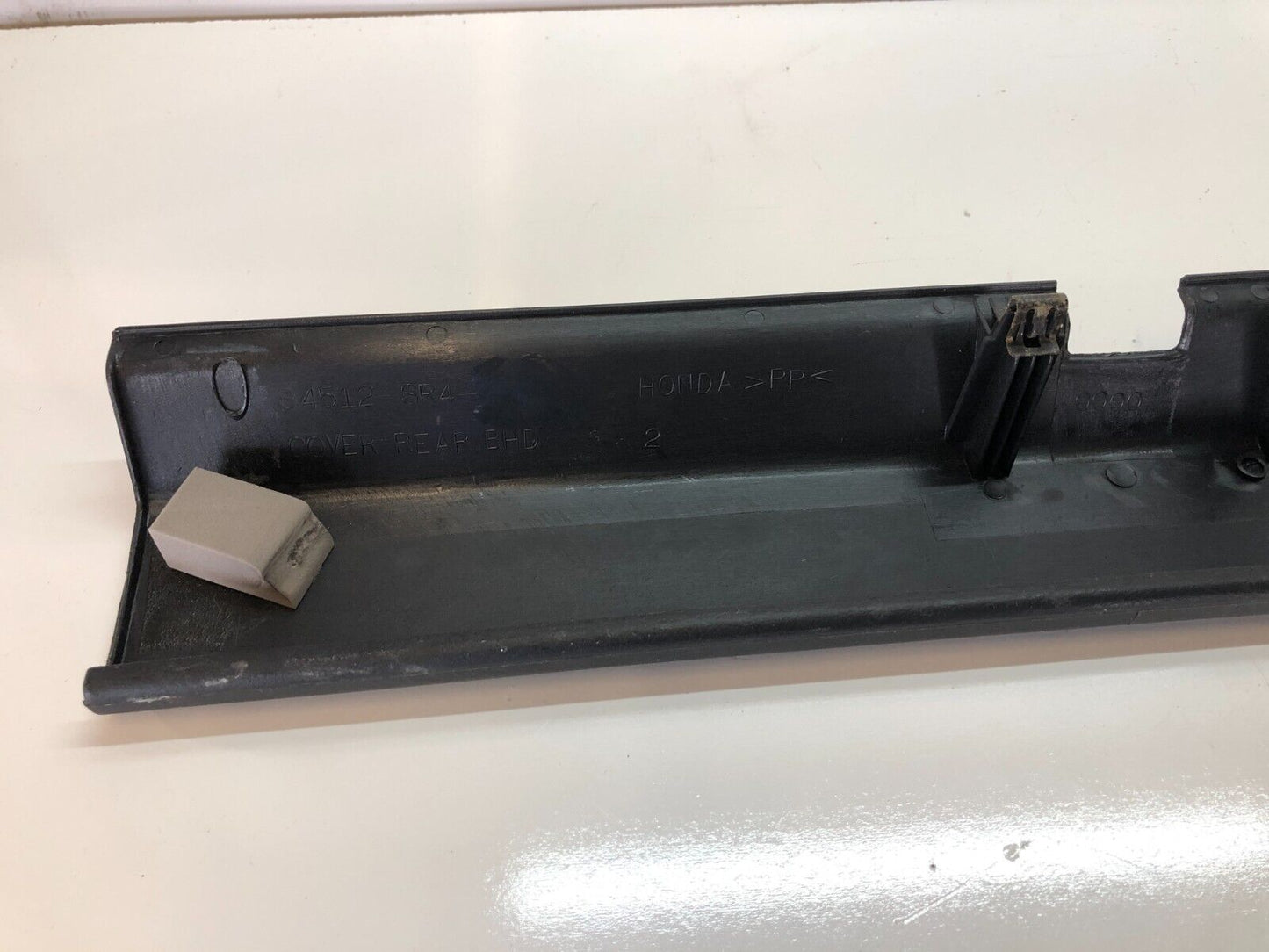 94-01 Acura Integra Sedan Rear Seat Back Seat To Trunk Trim Black Plastic OEM