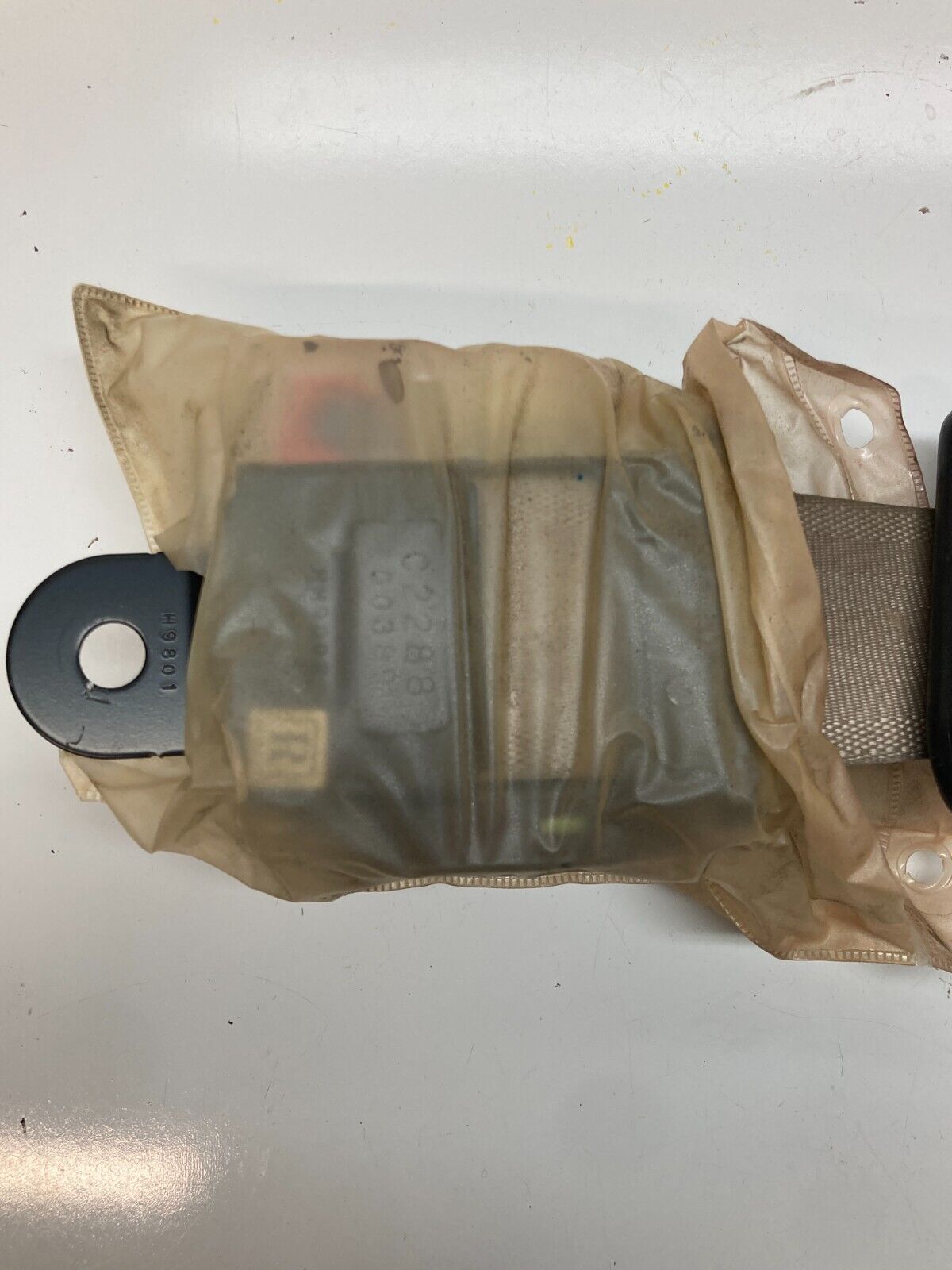 94 - 01 Acura Integra Coupe Rear RH Passenger Tan Seat Belt OEM