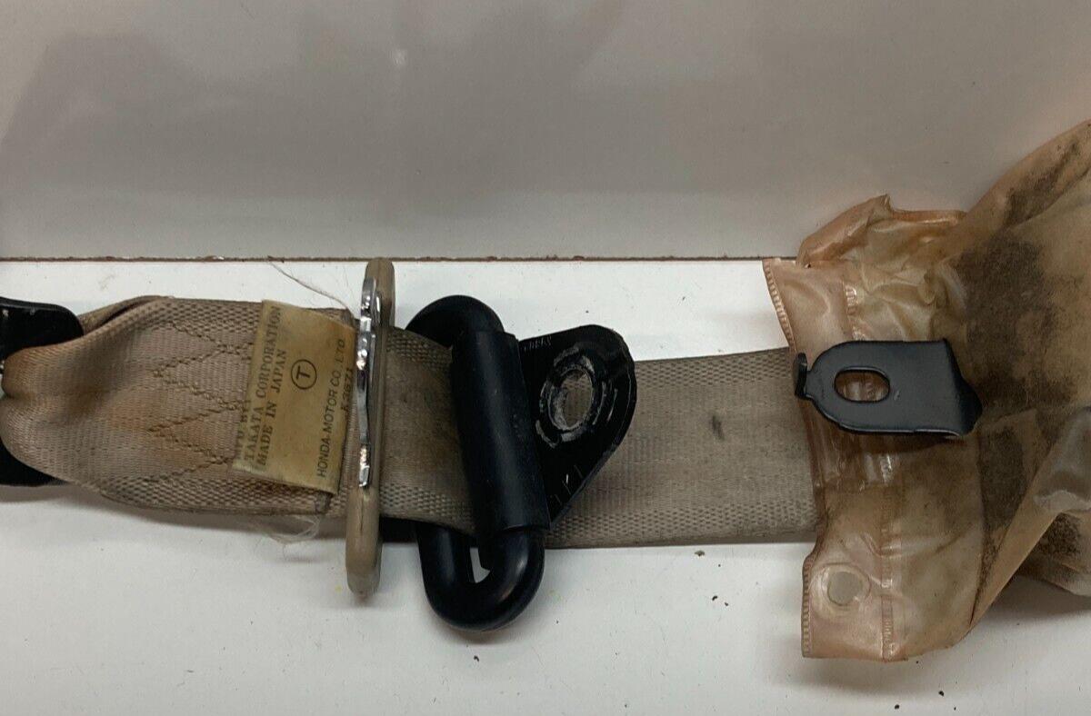94 - 01 Acura Integra Coupe Rear LH Driver Tan Seat Belt OEM