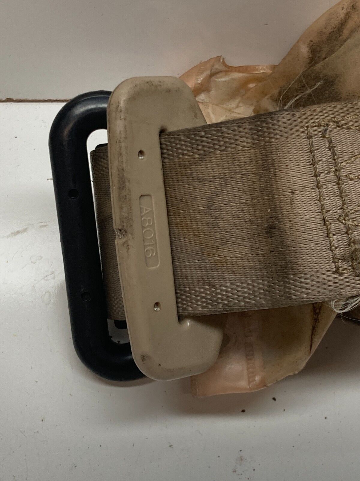 94 - 01 Acura Integra Coupe Rear LH Driver Tan Seat Belt OEM