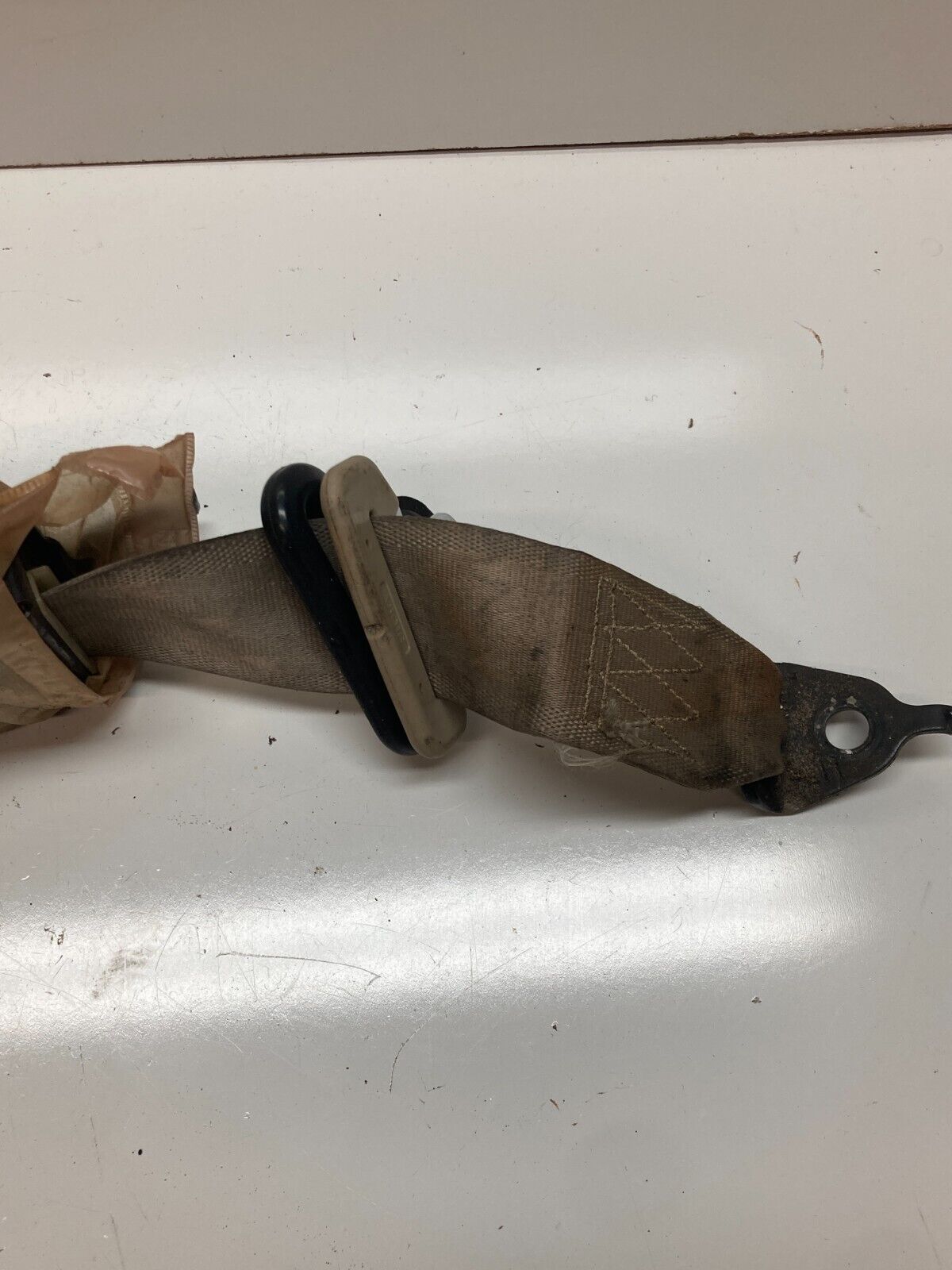 94 - 01 Acura Integra Coupe Rear LH Driver Tan Seat Belt OEM