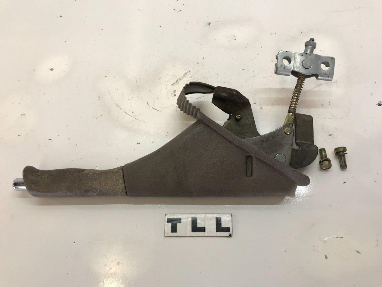 94-01 ACURA INTEGRA E BRAKE PARKING EMERGENCY PULL HANDLE LEVER TAN OEM