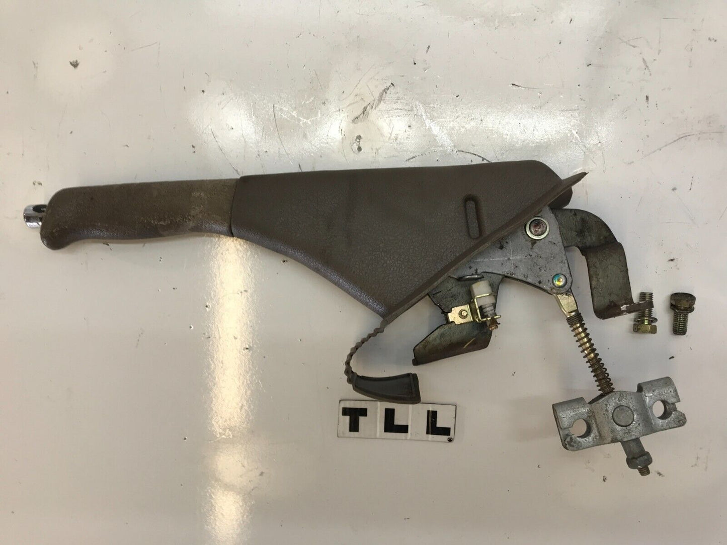 94-01 ACURA INTEGRA E BRAKE PARKING EMERGENCY PULL HANDLE LEVER TAN OEM