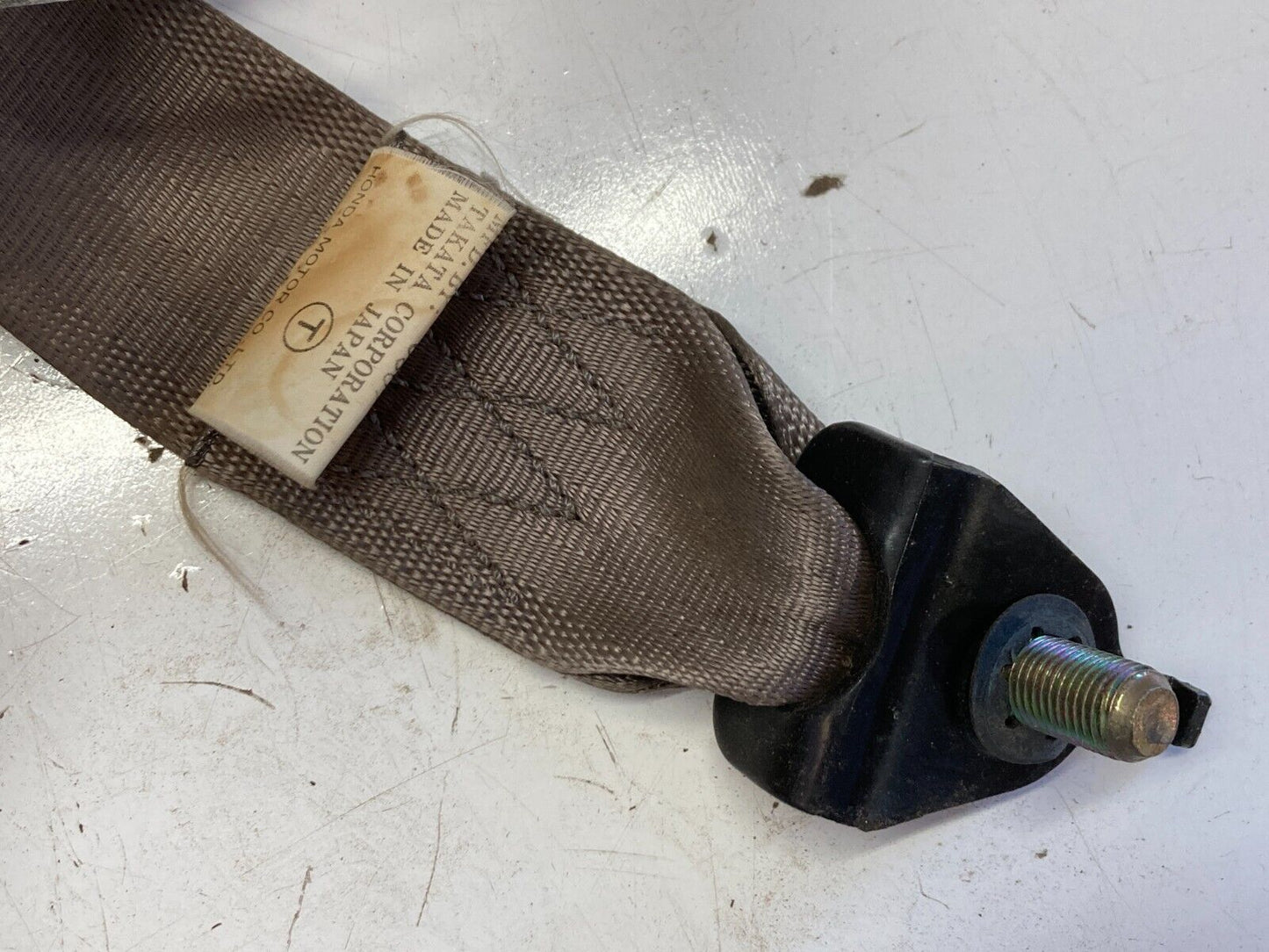 94-01 Acura Integra Coupe Rear RH Passenger Tan Seat Belt OEM