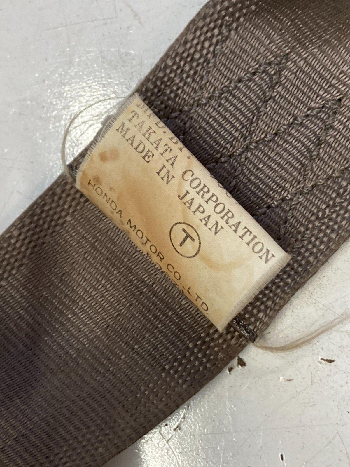94-01 Acura Integra Coupe Rear RH Passenger Tan Seat Belt OEM