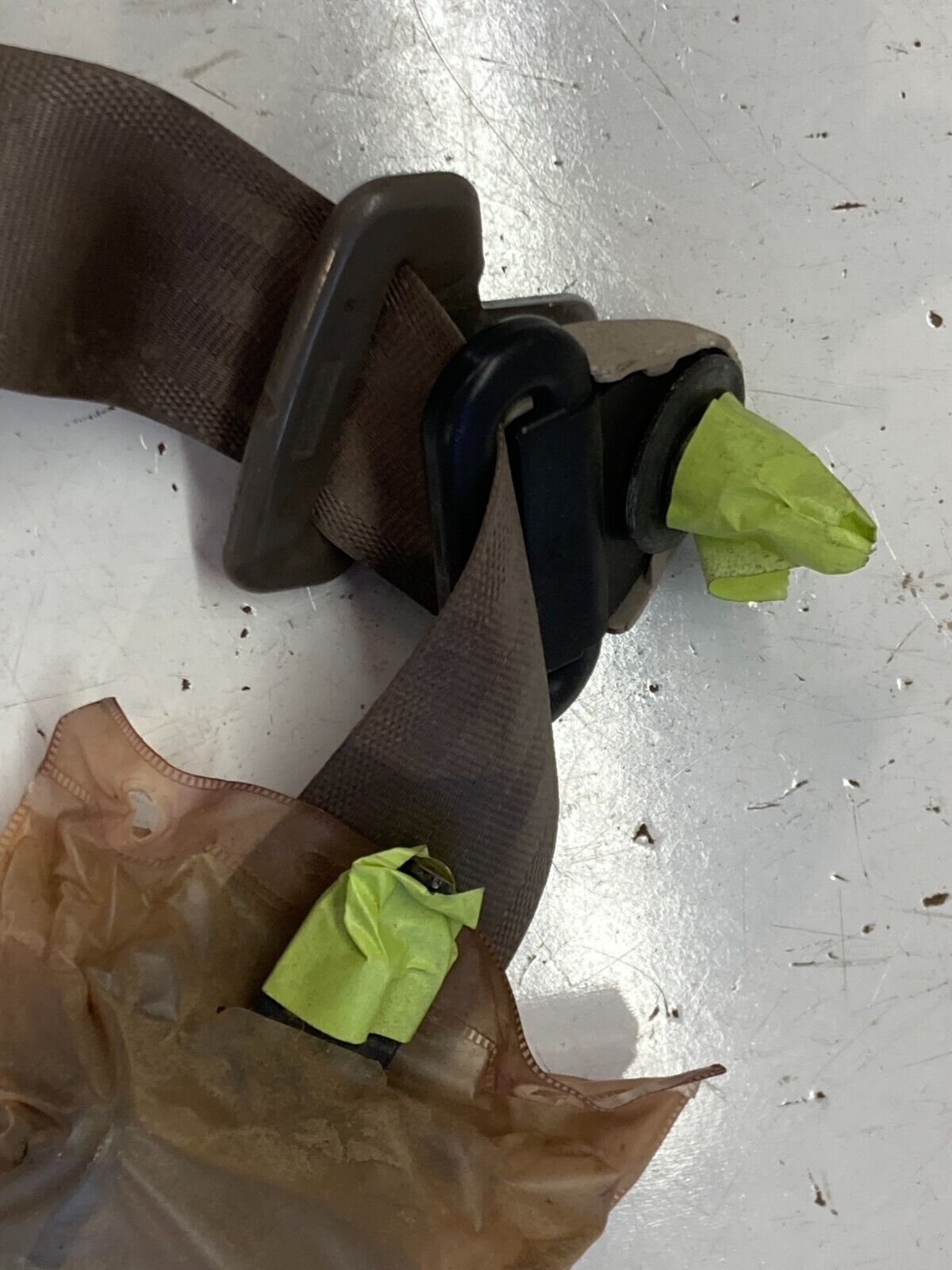 94-01 Acura Integra Coupe Rear RH Passenger Tan Seat Belt OEM