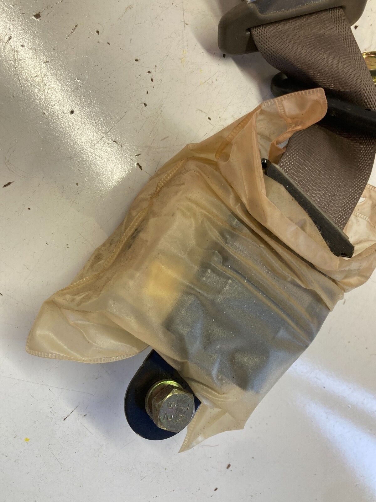 94-01 Acura Integra Coupe Rear LH Left Tan Seat Belt OEM