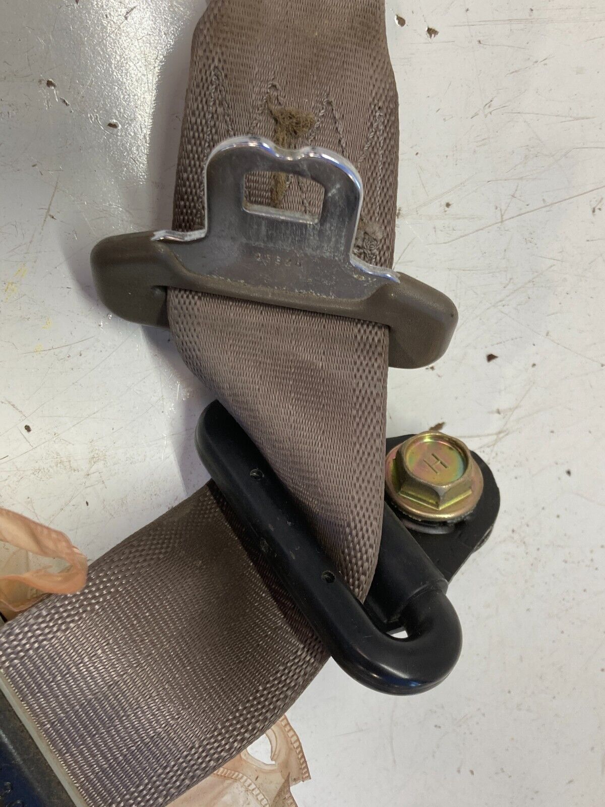 94-01 Acura Integra Coupe Rear LH Left Tan Seat Belt OEM