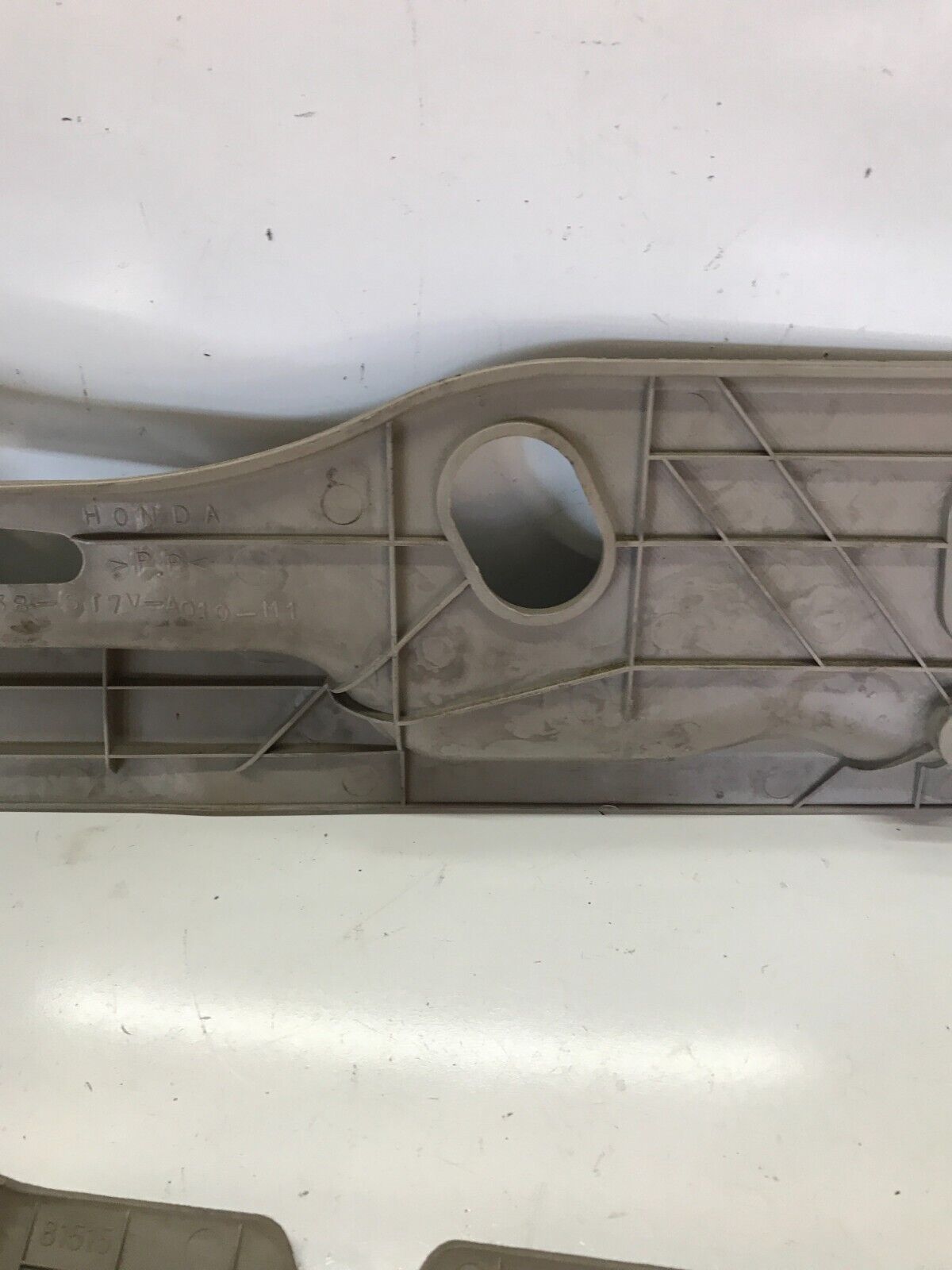 94-01 ACURA INTEGRA LH SIDE LOWER SEAT TRIM COVER PLASTIC DRIVER TAN OEM