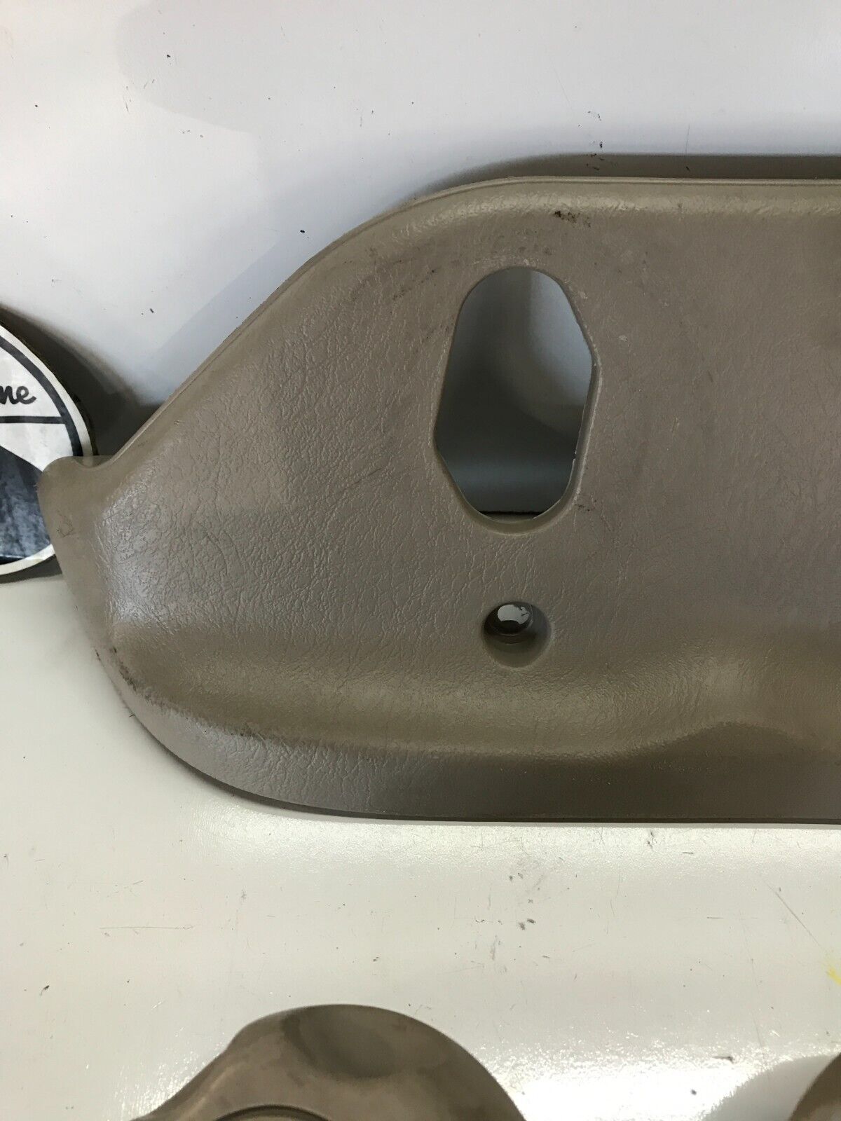 94-01 ACURA INTEGRA LH SIDE LOWER SEAT TRIM COVER PLASTIC DRIVER TAN OEM
