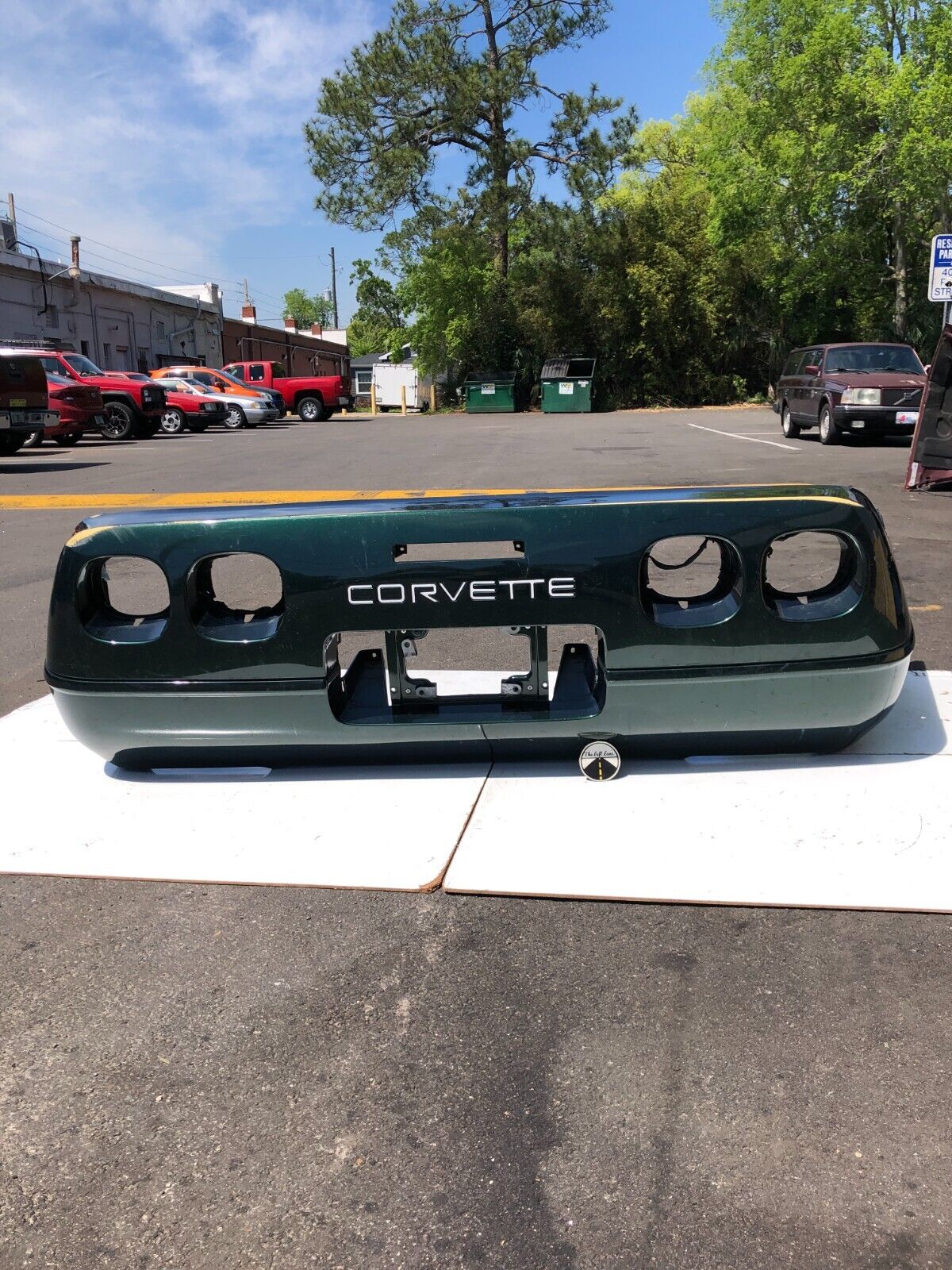 1991 - 96 C4 Corvette REAR Bumper Cover Facia Green OEM -- Pick up or Freight