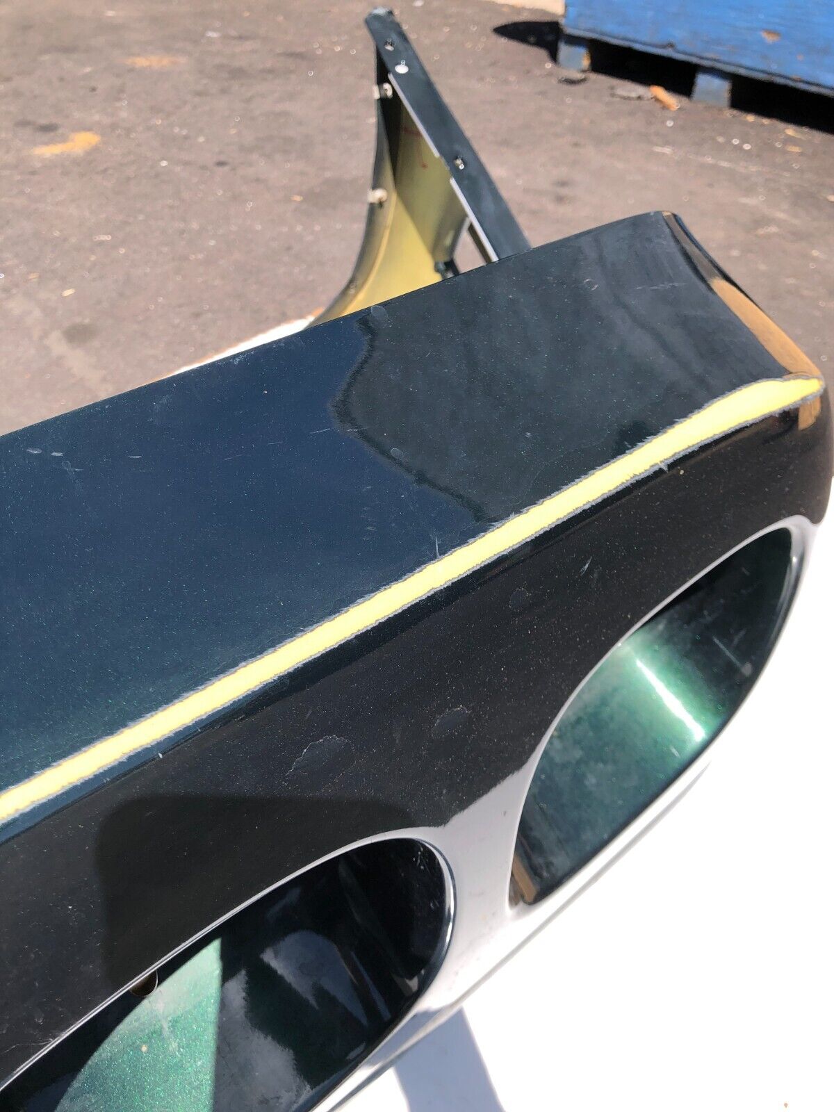 1991 - 96 C4 Corvette REAR Bumper Cover Facia Green OEM -- Pick up or Freight
