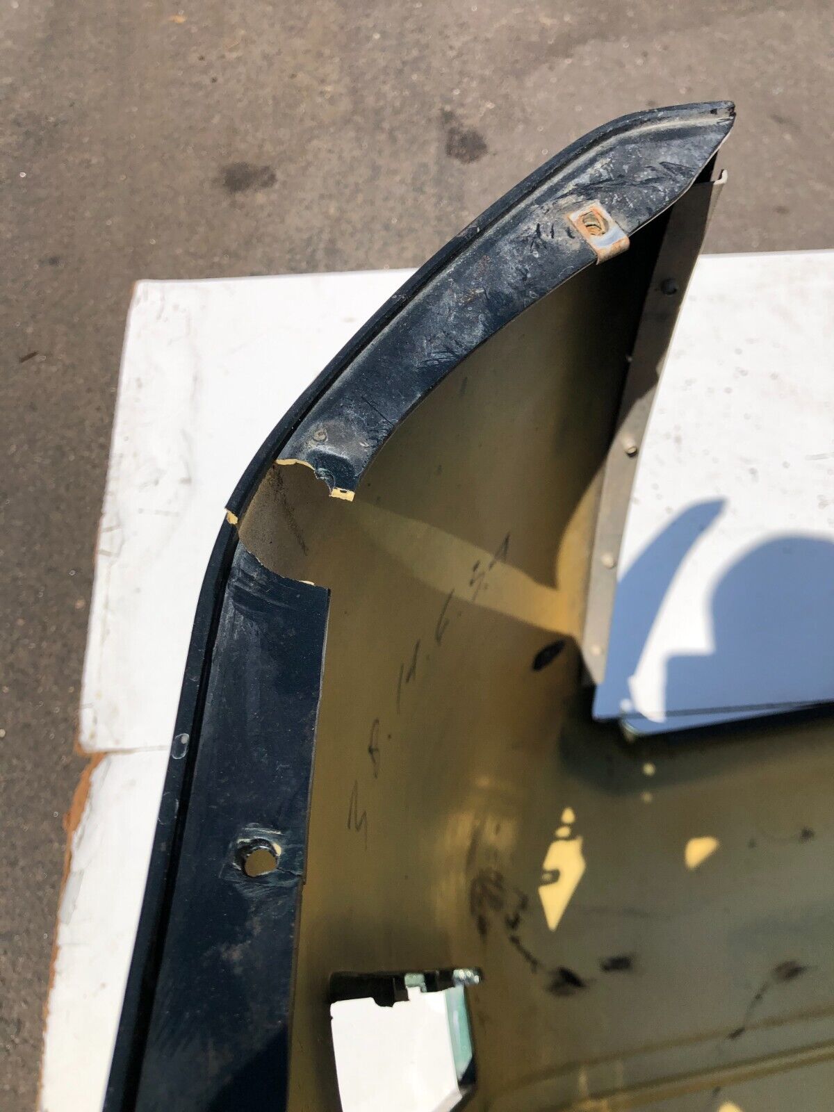 1991 - 96 C4 Corvette REAR Bumper Cover Facia Green OEM -- Pick up or Freight
