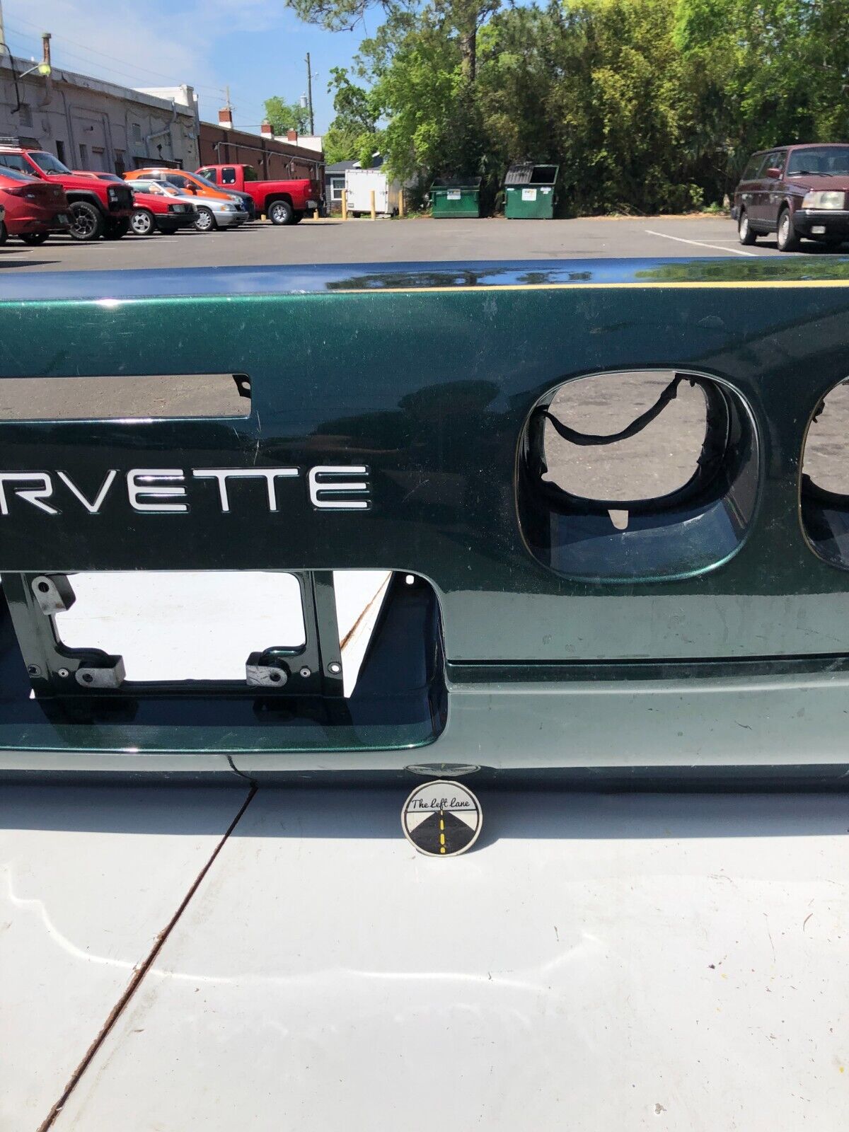 1991 - 96 C4 Corvette REAR Bumper Cover Facia Green OEM -- Pick up or Freight