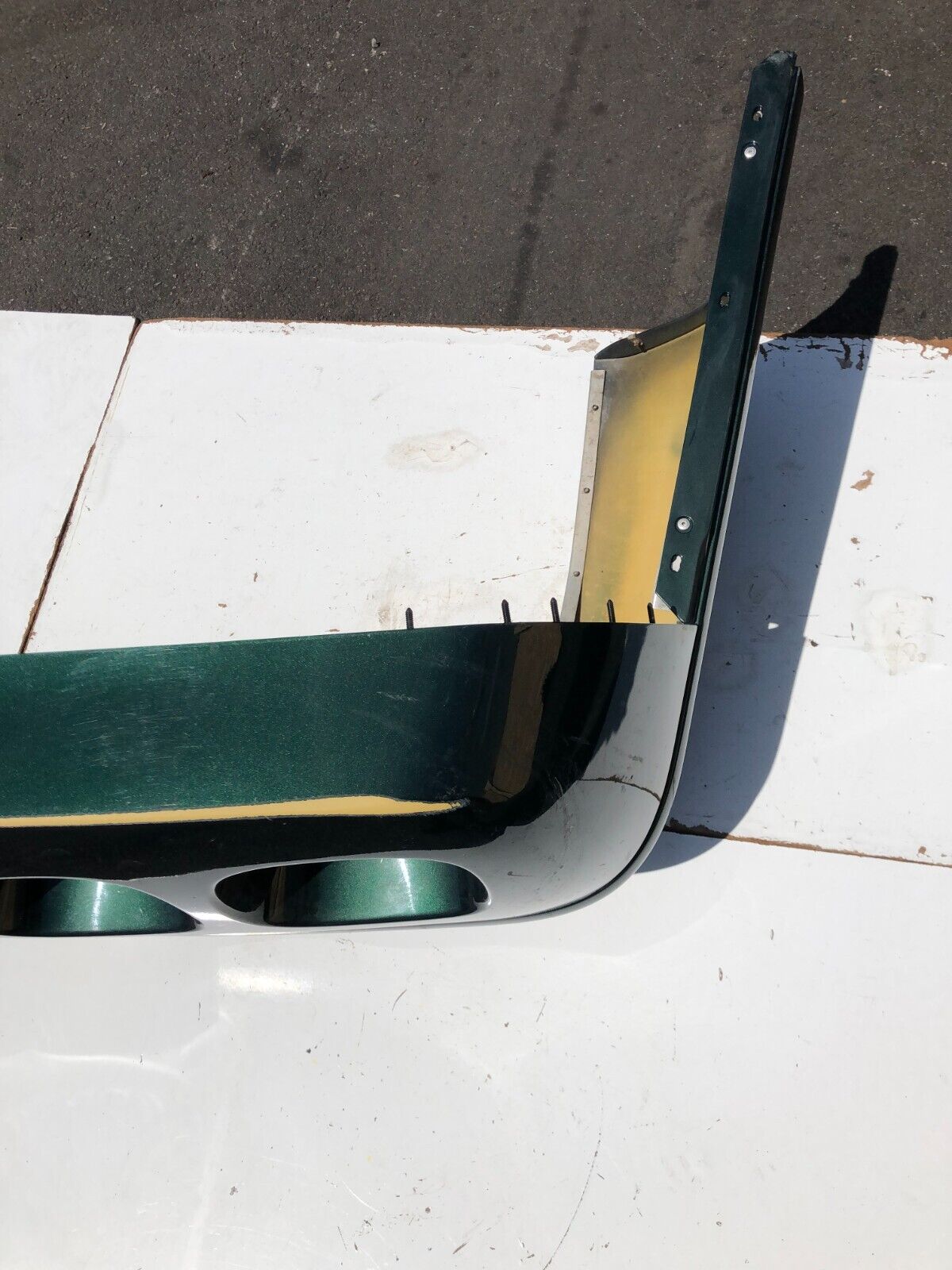 1991 - 96 C4 Corvette REAR Bumper Cover Facia Green OEM -- Pick up or Freight