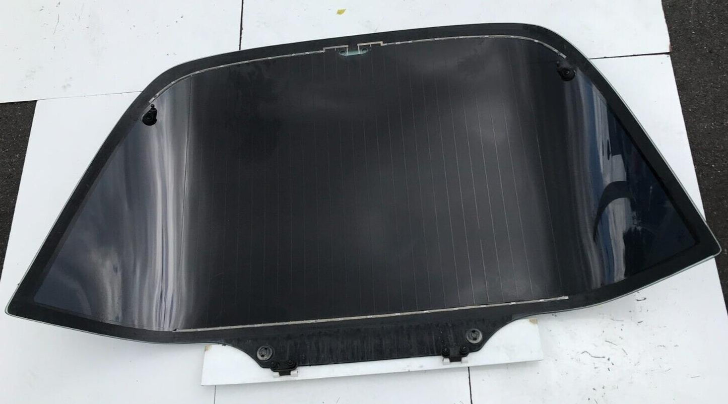 91-96 Corvette C4 Rear Lift Hatch Glass NO THIRD BRAKE LIGHT Artic White USED