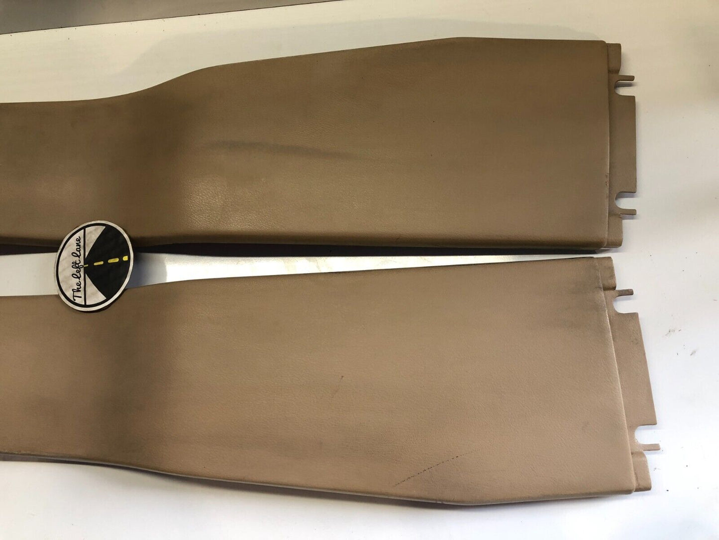 84-96 Jeep Cherokee XJ B Pillar Trim LH RH SET Panel Camel Tan OEM