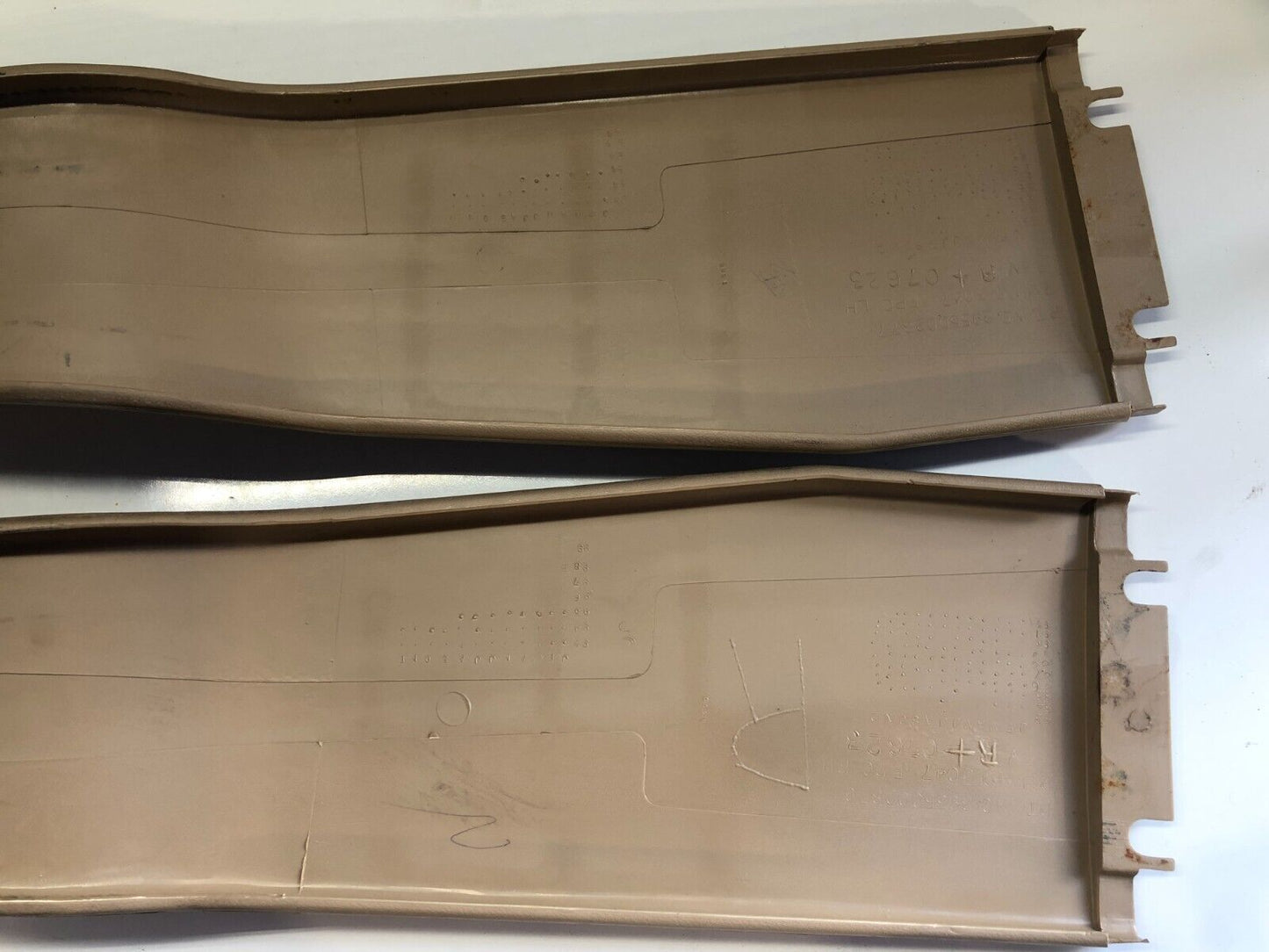 84-96 Jeep Cherokee XJ B Pillar Trim LH RH SET Panel Camel Tan OEM