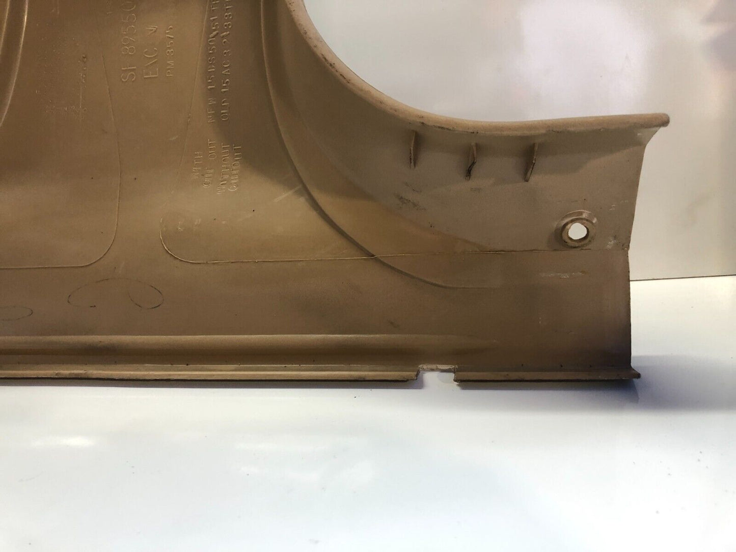 84-96 Jeep Cherokee XJ LH Door Sill Lower Trim Camel Tan Passenger Entry OEM