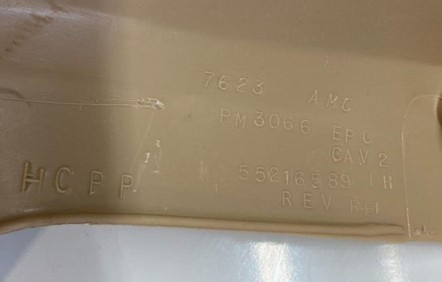 84-96 Jeep Cherokee XJ Rear D Pillar Cargo Trim Set Tan Back Corner