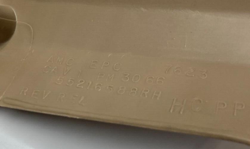 84-96 Jeep Cherokee XJ Rear D Pillar Cargo Trim Set Tan Back Corner