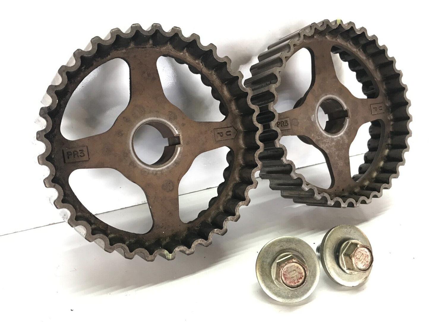 94-01 ACURA INTEGRA B18B1 LS CAMSHAFTS CAM GEARS SPROCKETS PAIR w/ Bolts