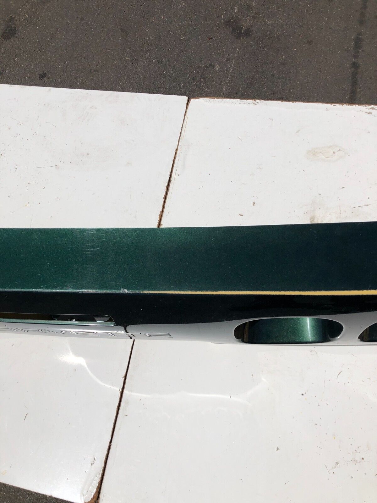 1991 - 96 C4 Corvette REAR Bumper Cover Facia Green OEM  -- Pick up or Freight