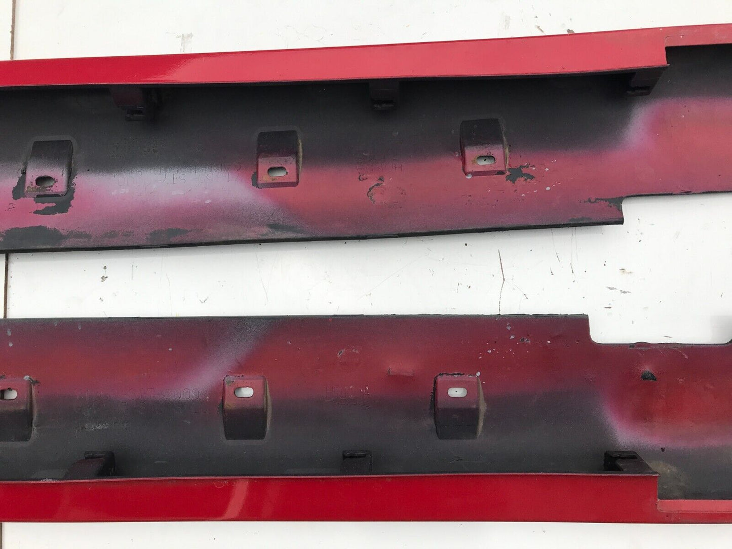 94-01 ACURA INTEGRA 2 DOOR COUPE ONLY - SIDE SKIRT SET LEFT RIGHT SKIRTS RED OEM