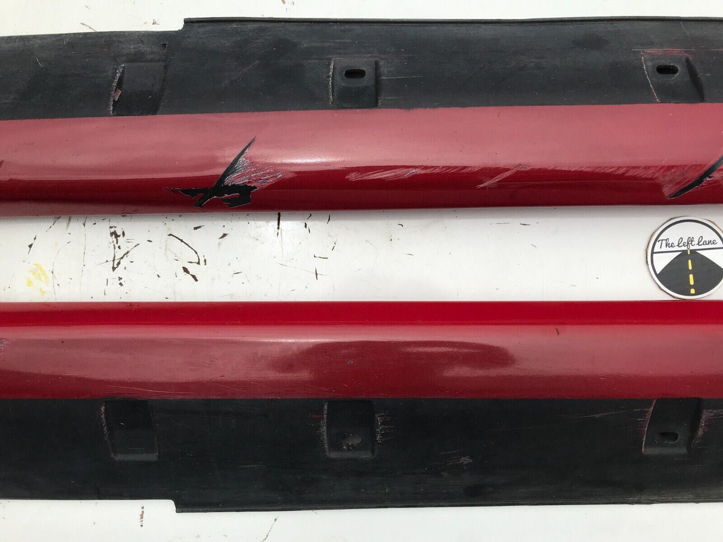 94-01 ACURA INTEGRA 2 DOOR COUPE ONLY - SIDE SKIRT SET LEFT RIGHT SKIRTS RED OEM