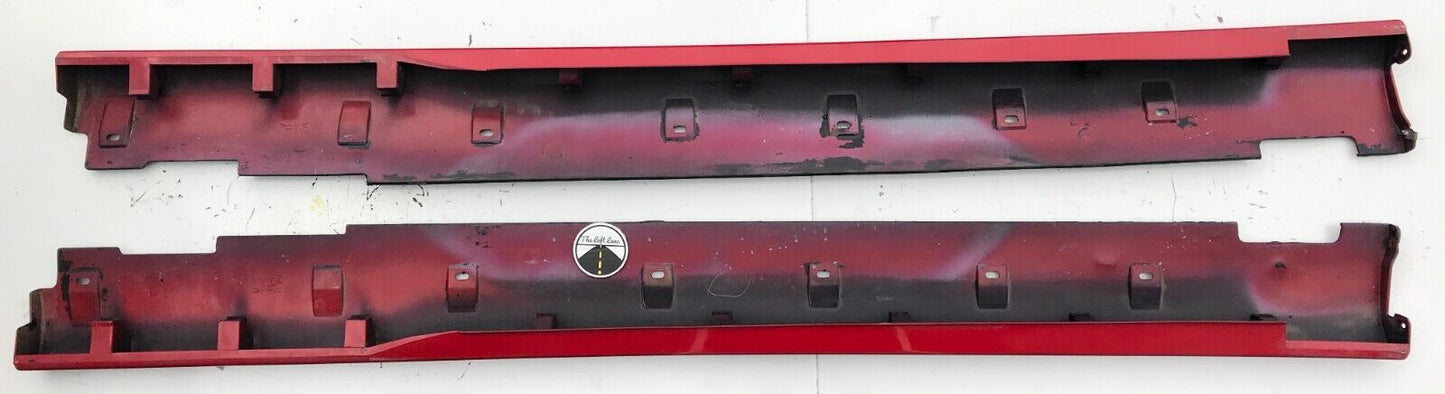 94-01 ACURA INTEGRA 2 DOOR COUPE ONLY - SIDE SKIRT SET LEFT RIGHT SKIRTS RED OEM